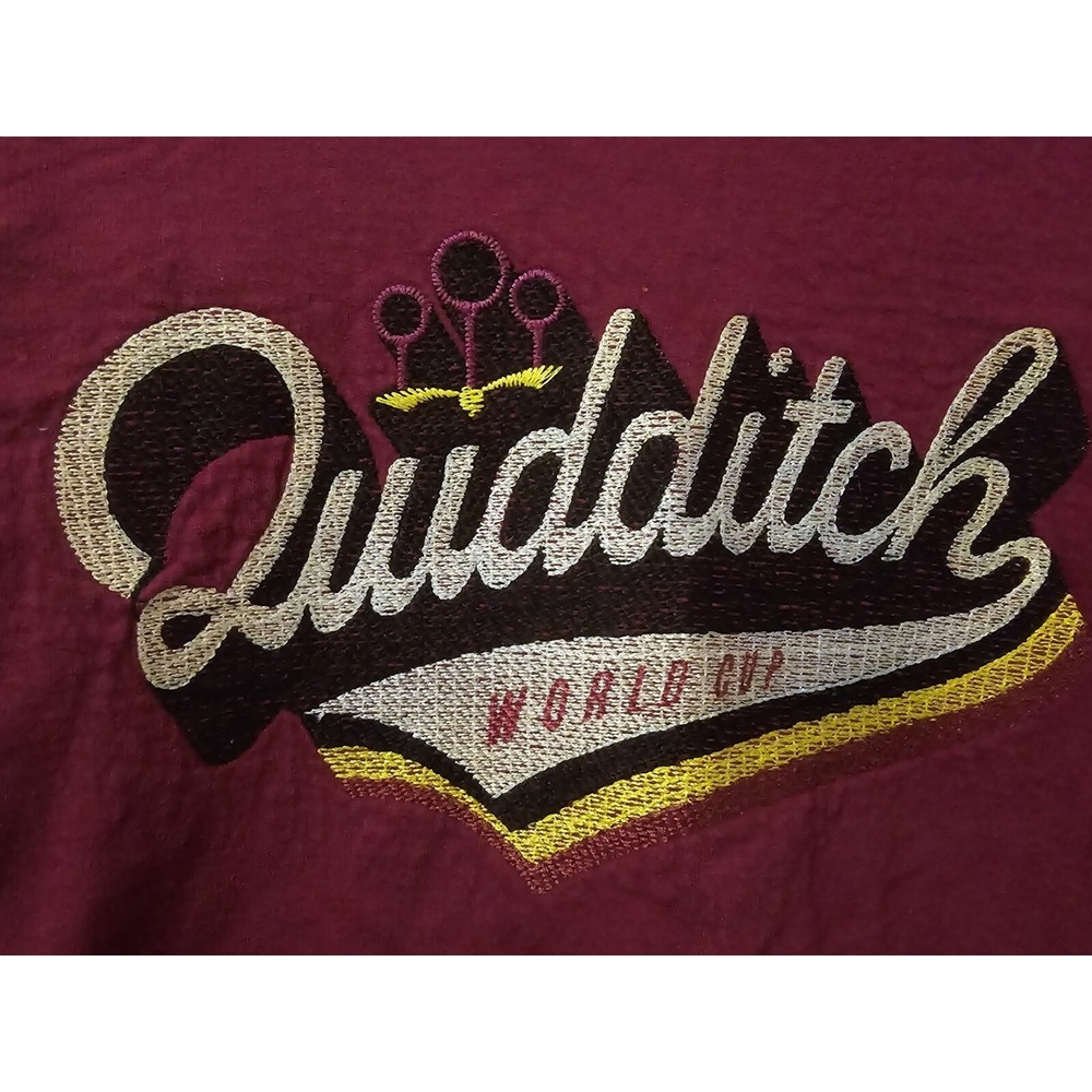 Harry Potter Quidditch World Cup Womens Long Sleeve Shirt Long Sleeve Sz L Red